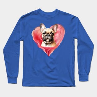 My Heart - French Bulldog Long Sleeve T-Shirt